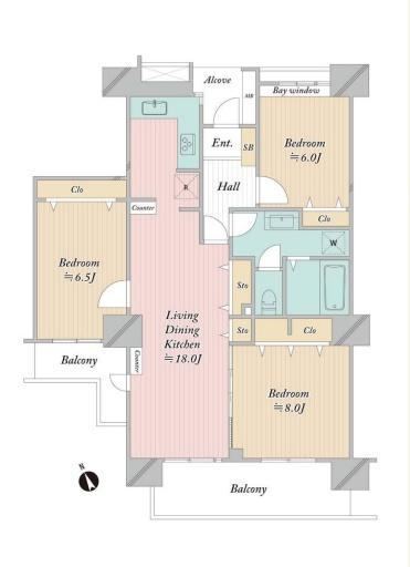 3LDK apartment in Inzai, Chiba - Photo 1