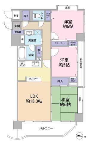 3LDK apartment in Naka Ward, Hiroshima - Photo 1