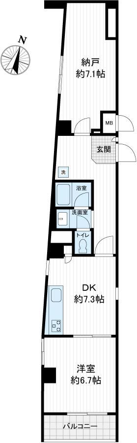 1DK+S apartment in Chiyoda Ward, Tokyo - Photo 1