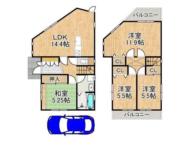 4LDK house in Nishi Ward, Sakai, Osaka - Photo 1
