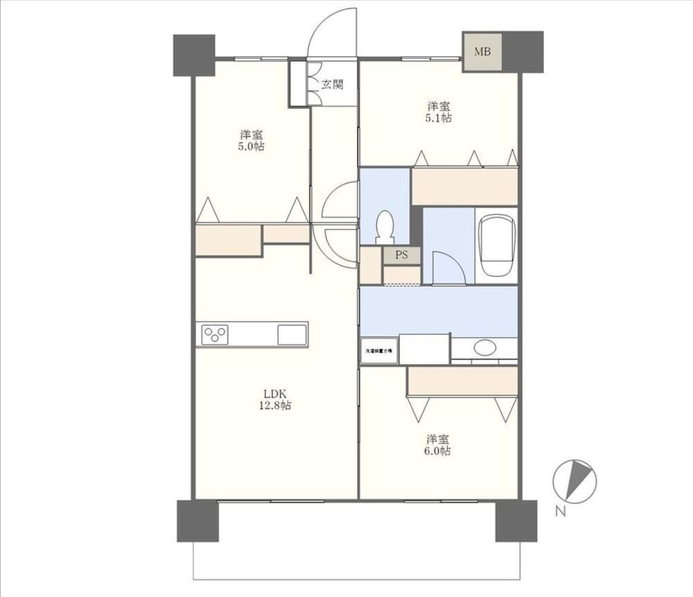 3LDK apartment in Nagasaki, Nagasaki - Photo 1
