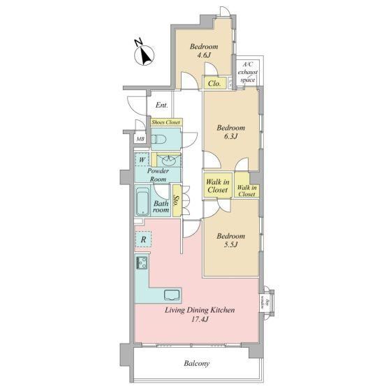 3LDK apartment in Bunkyo Ward, Tokyo - Photo 1