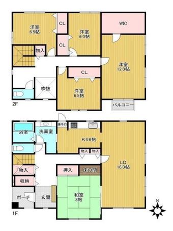 5LDK+S house in Koryo, Kitakatsuragi District