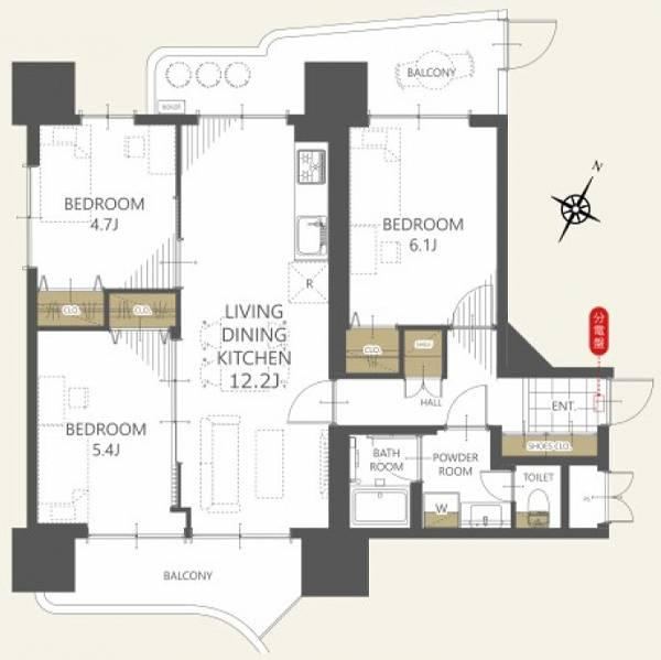 3LDK apartment in Toyonaka, Osaka - Photo 1