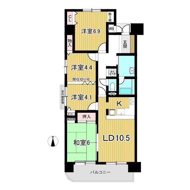 4LDK apartment in Komaki, Aichi - Photo 1