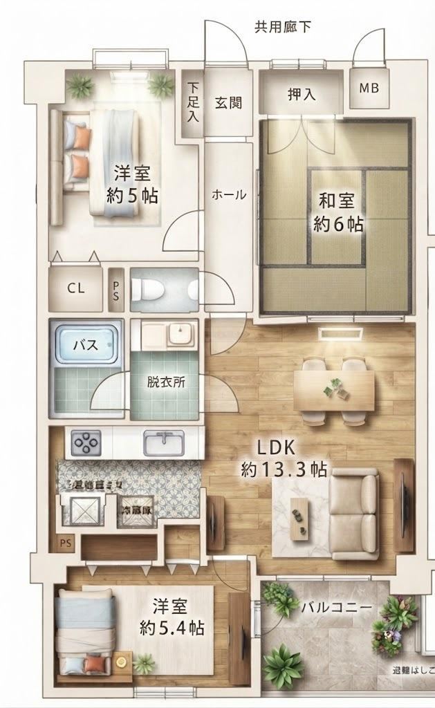 3LDK apartment in Itami, Hyogo - Photo 1