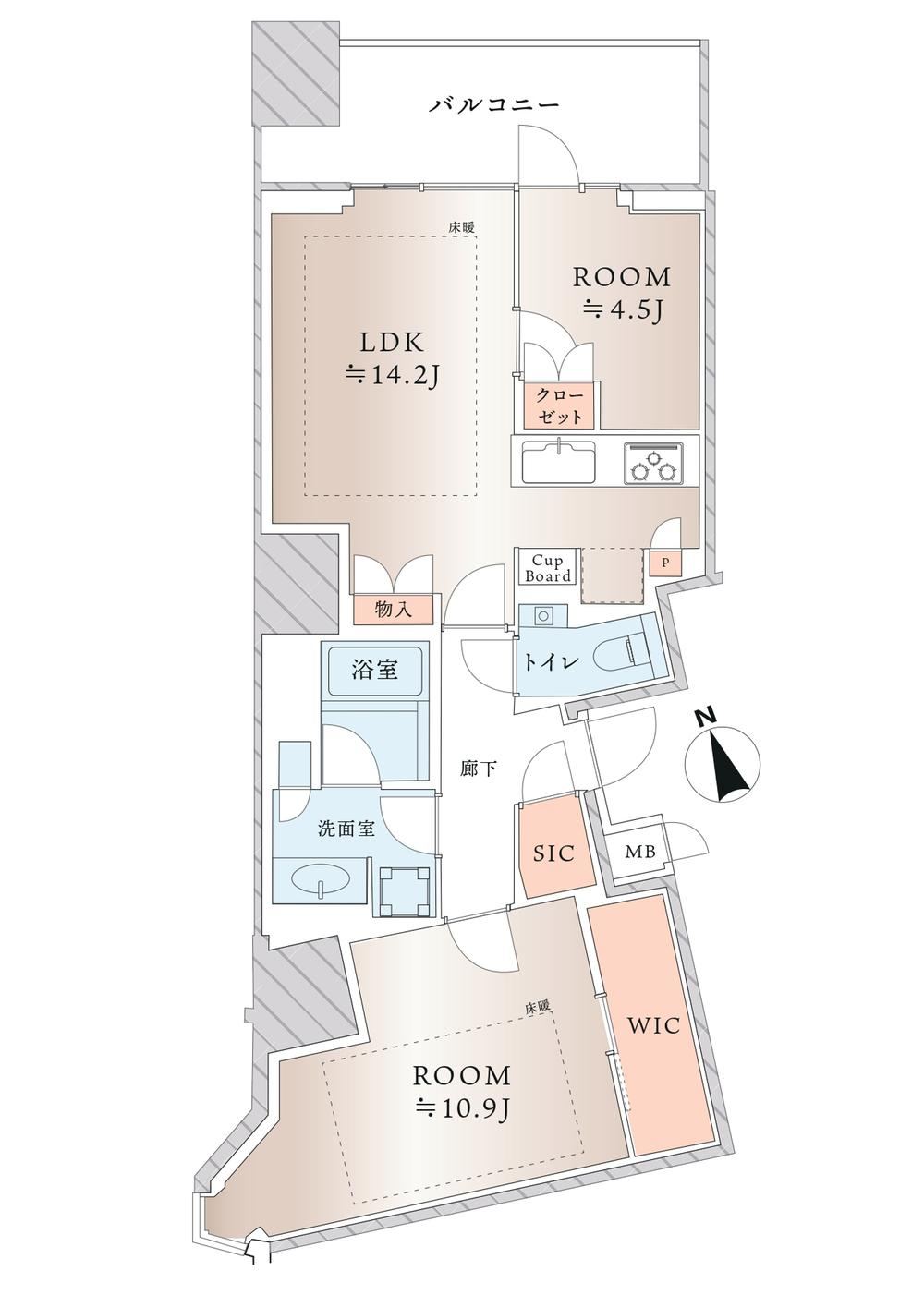 2LDK apartment in Minato Ward, Tokyo - Photo 1