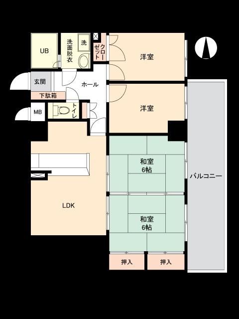 4LDK apartment in Kokurakita Ward, Kitakyushu, Fukuoka - Photo 1