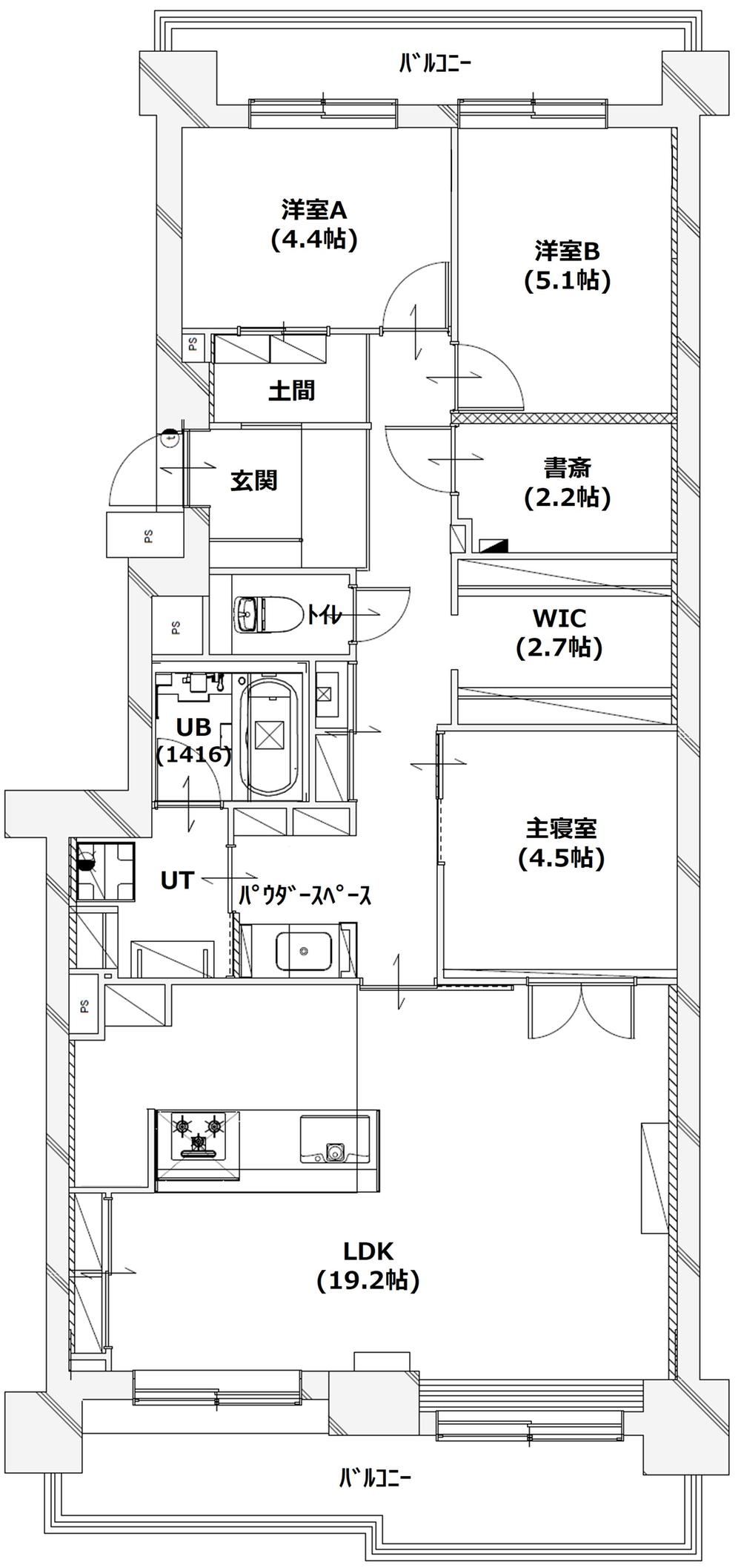 3LDK+S apartment in Toyohira Ward, Sapporo, Hokkaido - Photo 1