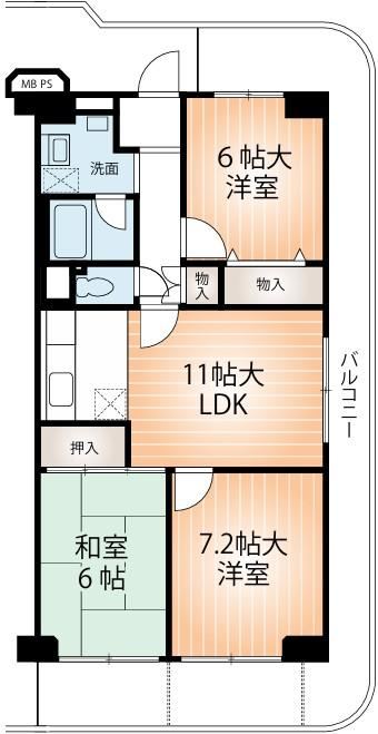 3LDK apartment in Yodogawa Ward, Osaka - Photo 1