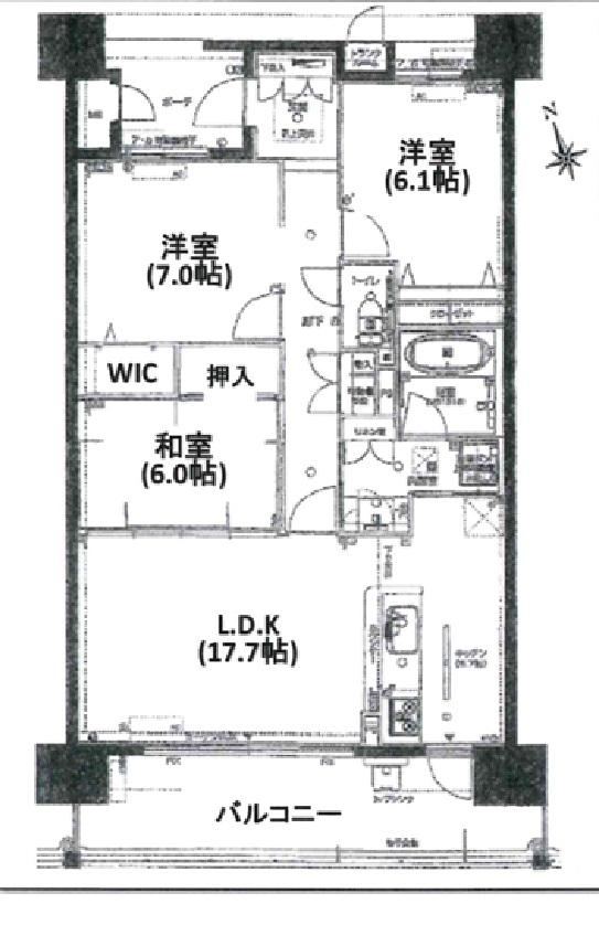 3LDK apartment in Toyota, Aichi - Photo 1