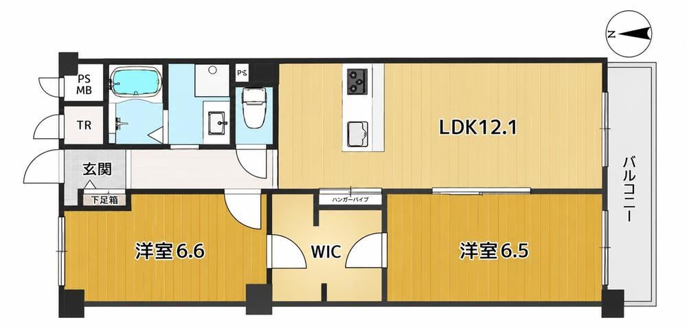 2LDK apartment in Suminoe Ward, Osaka - Photo 1