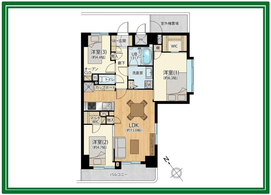 3LDK apartment in Itabashi Ward, Tokyo - Photo 1