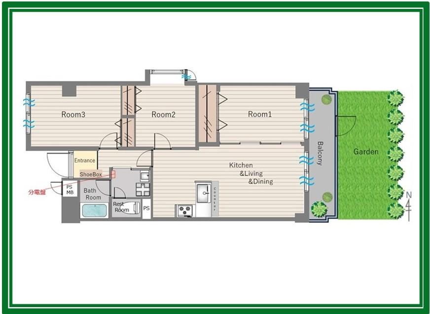 3LDK apartment in Adachi Ward, Tokyo - Photo 1