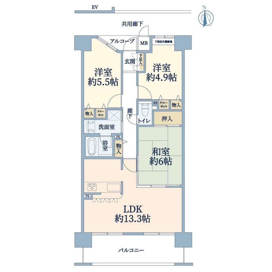 3LDK apartment in Abeno Ward, Osaka - Photo 1