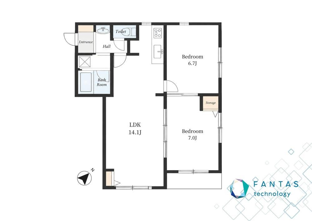 2LDK apartment in Meguro Ward, Tokyo - Photo 1