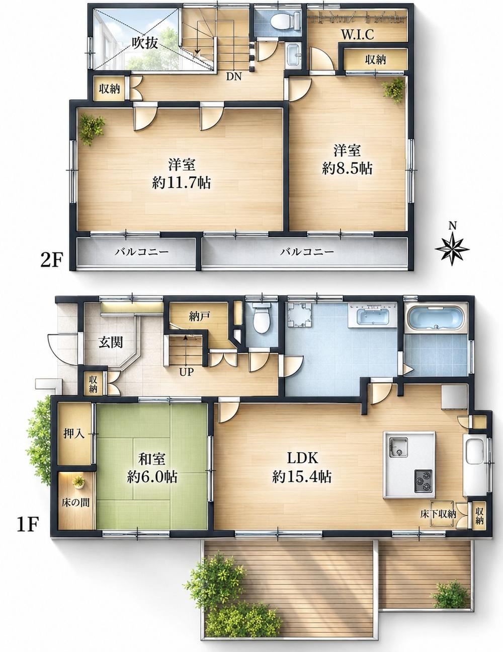 3LDK house in Nagareyama, Chiba - Photo 1