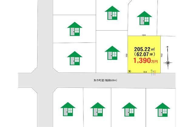 205 m² land in Yahaba, Shiwa District, Iwate - Photo 1