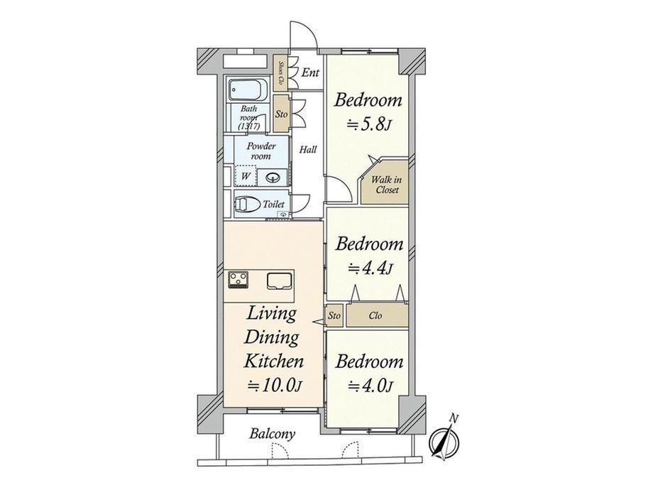 3LDK apartment in Chuo Ward, Fukuoka - Photo 1