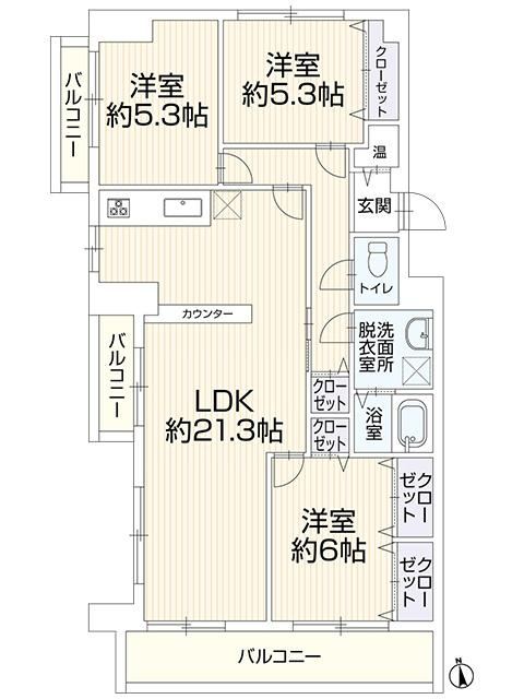 3LDK apartment in Chuo Ward, Fukuoka - Photo 1