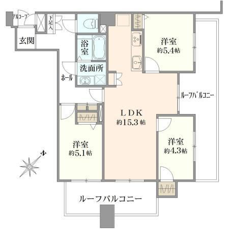 3LDK apartment in Kasukabe, Saitama - Photo 1