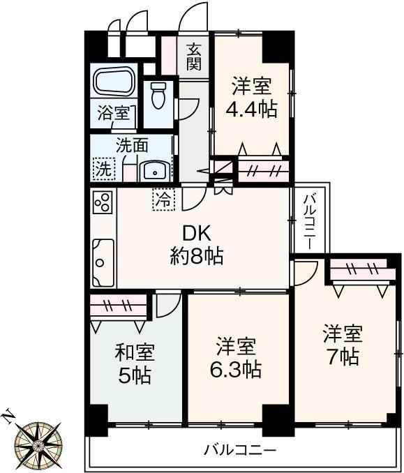 4DK apartment in Konan Ward, Yokohama, Kanagawa - Photo 1