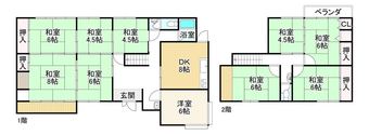 8DK house in Takatori, Takaichi District