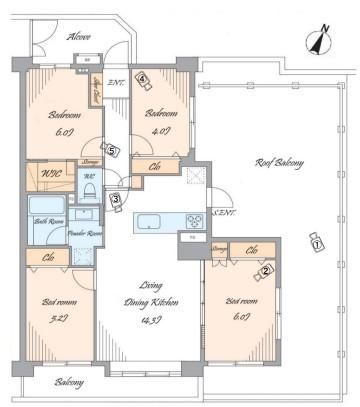 4LDK apartment in Minami Ward, Saitama - Photo 1