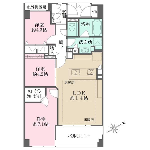 3LDK apartment in Toshima Ward, Tokyo - Photo 1