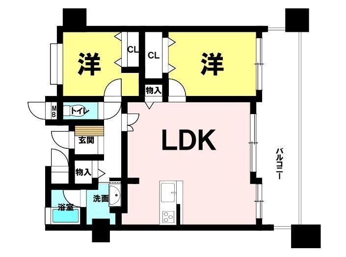 2LDK apartment in Oita, Oita - Photo 1