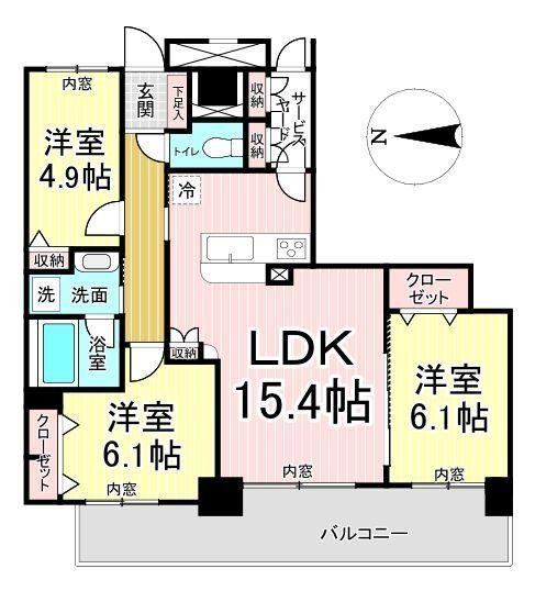 3LDK apartment in Taihaku Ward, Sendai, Miyagi - Photo 1