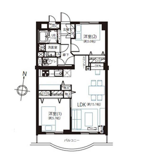2LDK apartment in Ota Ward, Tokyo - Photo 1