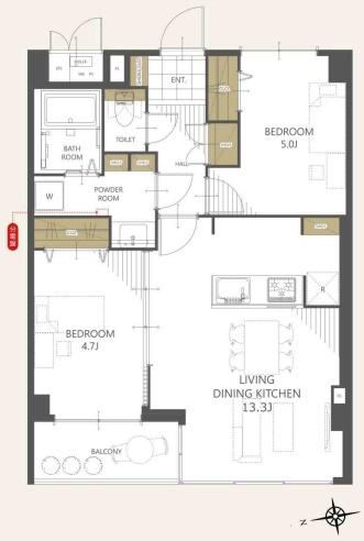 2LDK apartment in Koto Ward, Tokyo - Photo 1