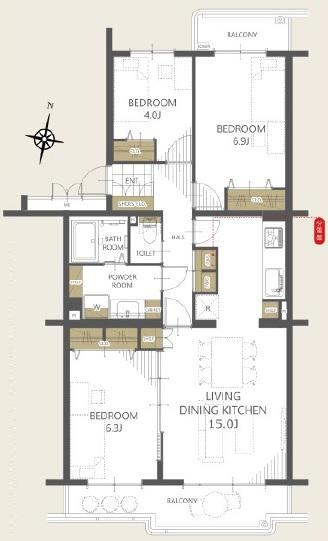 3LDK apartment in Kuki, Saitama - Photo 1