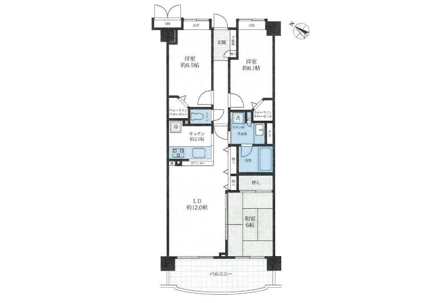 3LDK apartment in Kanazawa Ward, Yokohama, Kanagawa - Photo 1