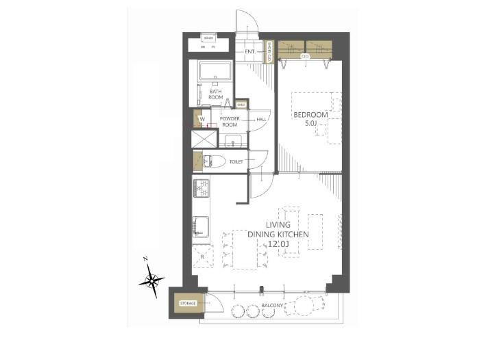 1LDK apartment in Musashino, Tokyo - Photo 1