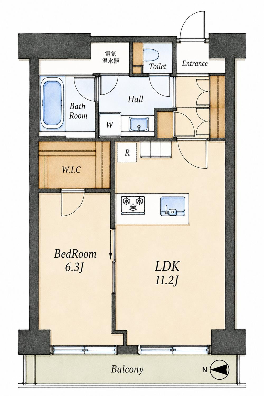 1LDK apartment in Shinagawa Ward, Tokyo - Photo 1