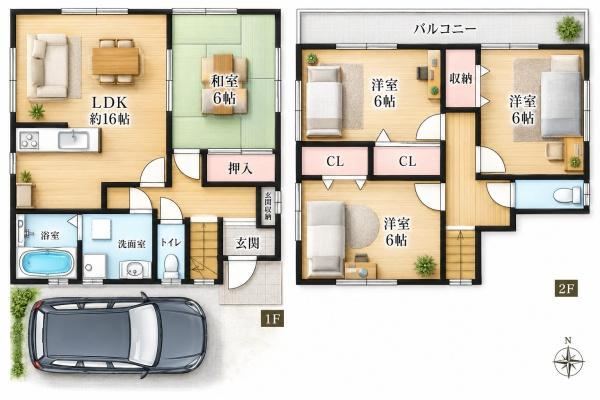 4LDK house in Matsubara, Osaka - Photo 1