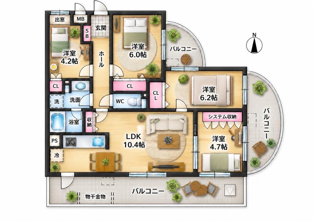 4LDK apartment in Aoba Ward, Yokohama, Kanagawa - Photo 1
