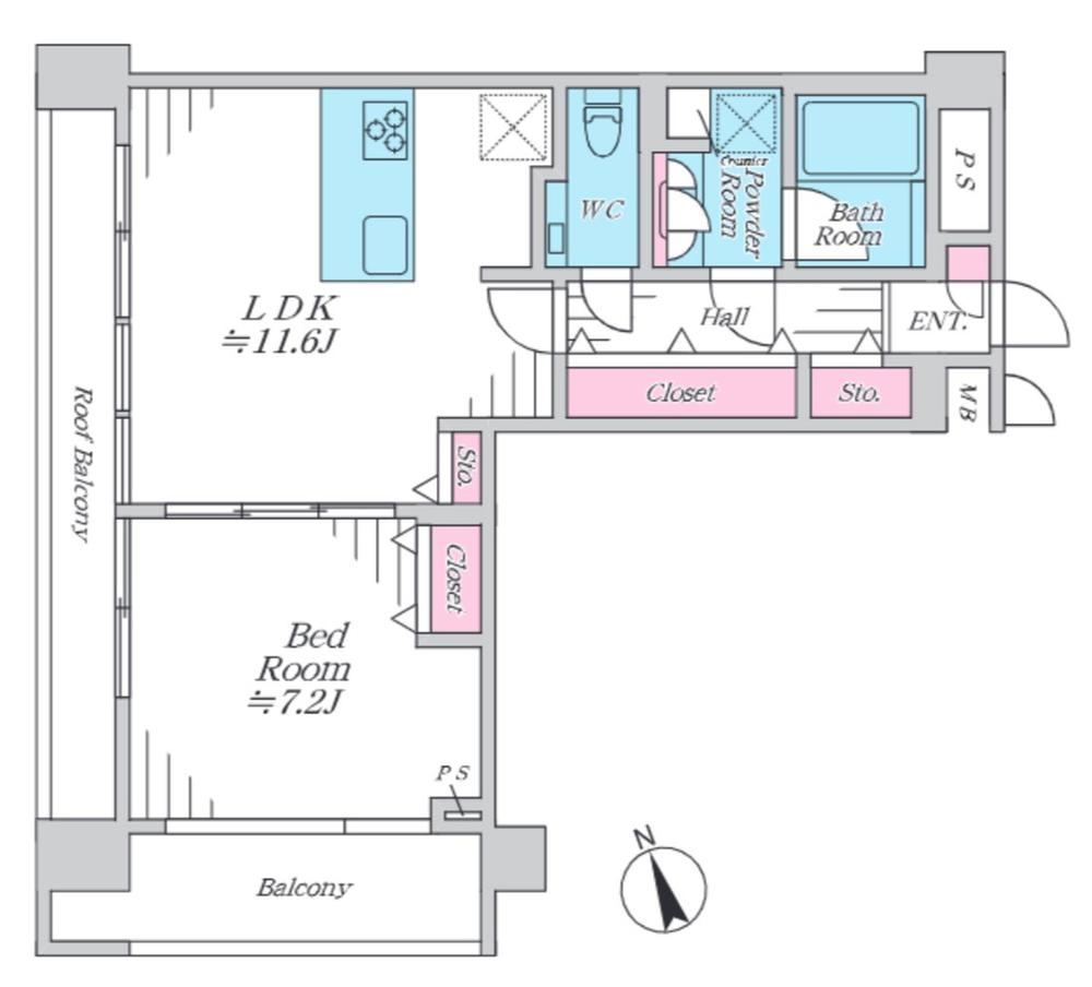 1LDK apartment in Shinjuku Ward, Tokyo - Photo 1