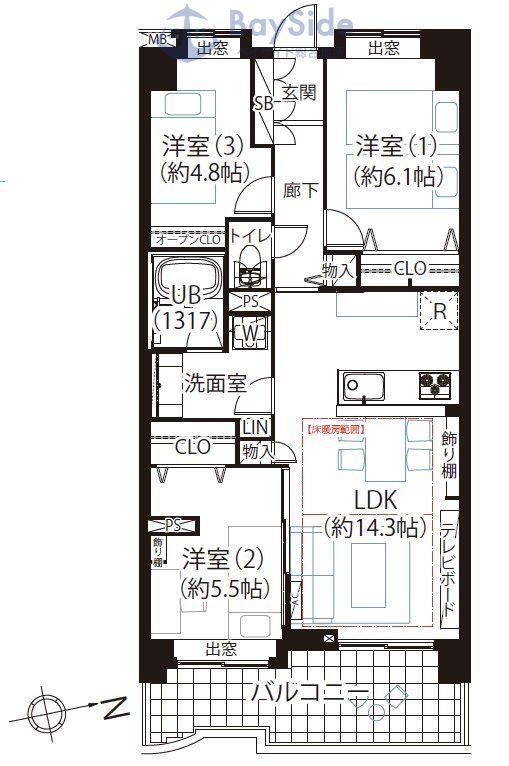 3LDK apartment in Ota Ward, Tokyo - Photo 1