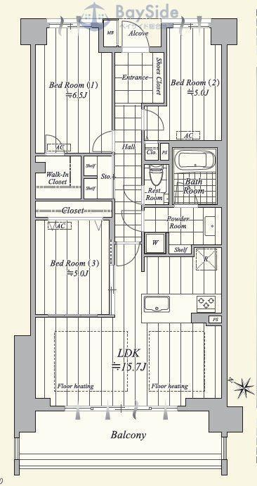 3LDK apartment in Nakahara Ward, Kawasaki, Kanagawa - Photo 1