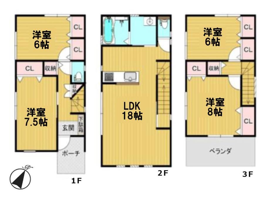 4LDK house in Kawaguchi, Saitama - Photo 1