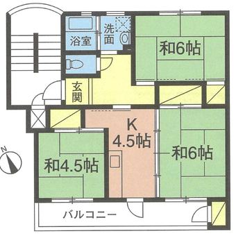 3K apartment in Kamagaya
