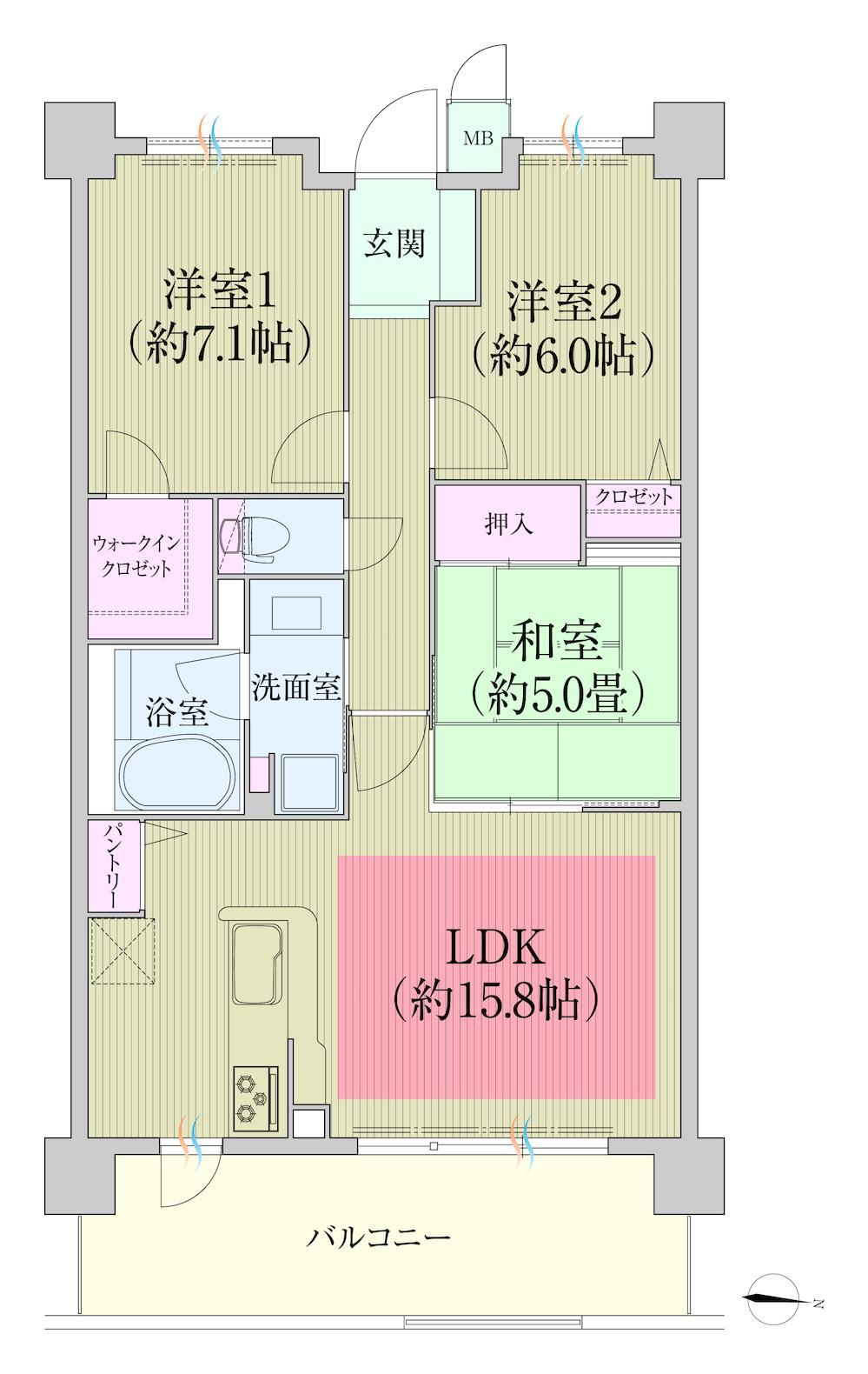 3LDK apartment in Fushimi Ward, Kyoto - Photo 1