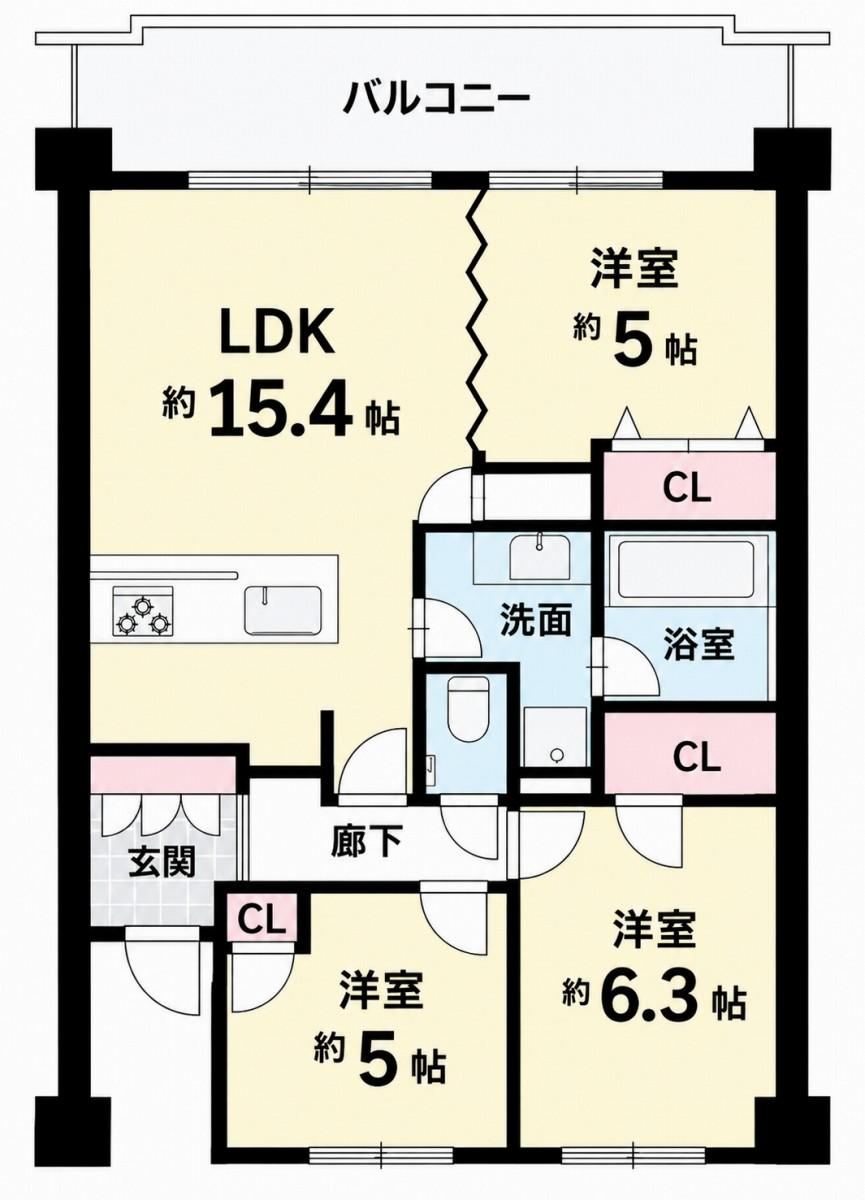 3LDK apartment in Kohoku Ward, Yokohama, Kanagawa - Photo 1