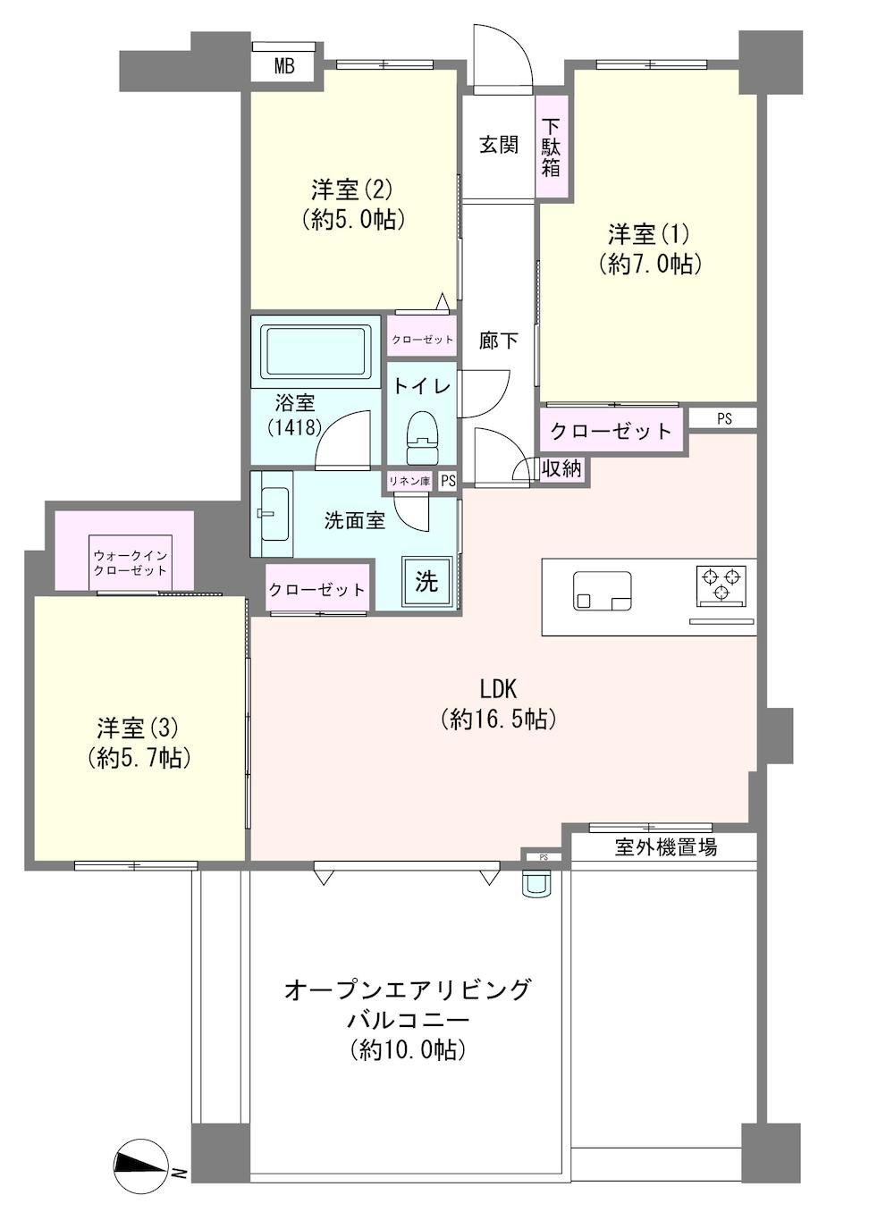 3LDK apartment in Katsushika Ward, Tokyo - Photo 1