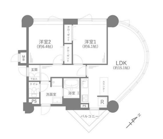 2LDK apartment in Toda, Saitama - Photo 1