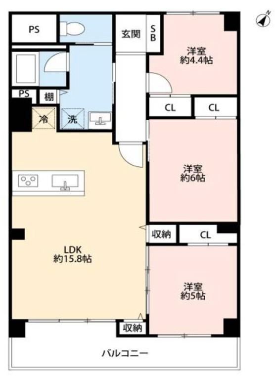 3LDK apartment in Suita, Osaka - Photo 1