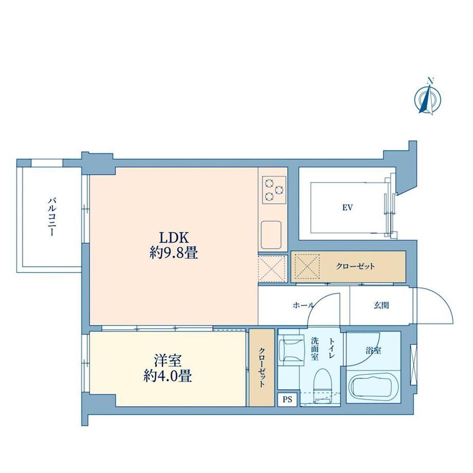 1LDK apartment in Shinjuku Ward, Tokyo - Photo 1